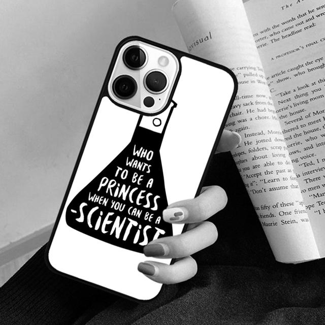 Atom Chemistry Science Phone Case Back Cover for iPhone 17 Air 16 15 14 13 11 12 Pro Max Plus Fundas Coque