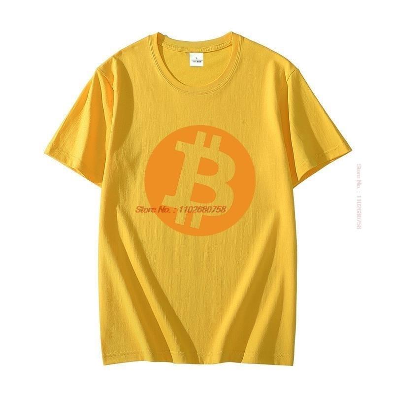 Bitcoin Btc Cryptocurrency Fashion New Shirts And Tshirts Summer Cotton Big Size Short Sleeve T Shirt Unisexs Print T Shirt