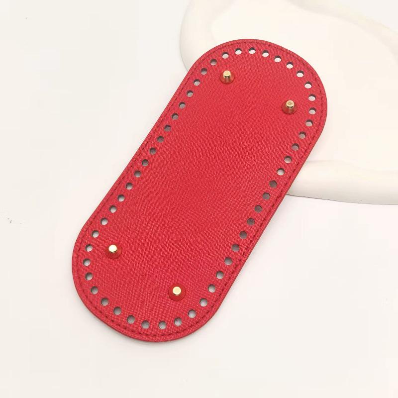 Овальное основание для сумки из ПУ 22x10: Хёна Плетеное/Вязаное Дно Сумки-Ведра, Аксессуар Фурнитура для Багажа