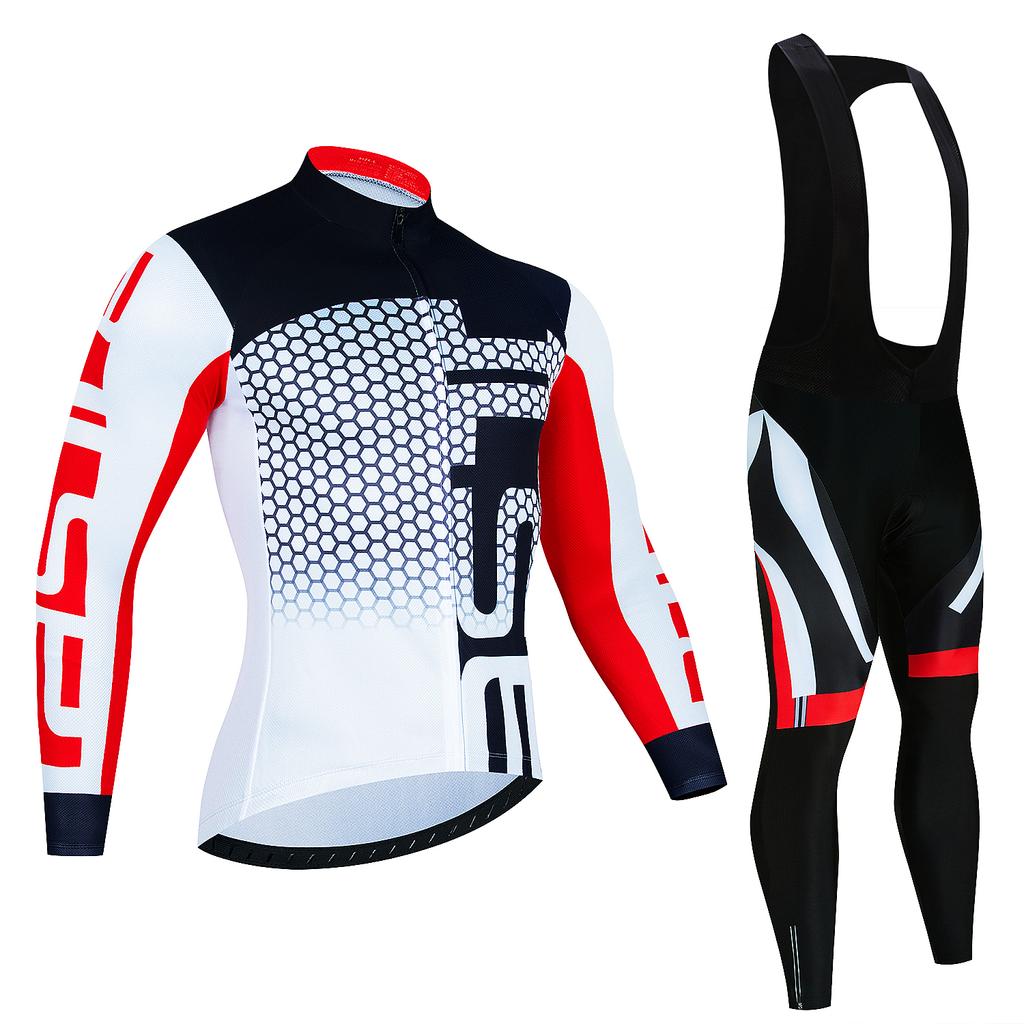 2023 Pro Winter Thermal Fleece Cycling Jersey Sets Long Sleeve Bicycle Clothing MTB Bike Wear Maillot Ropa Ciclismo Cycling Suit