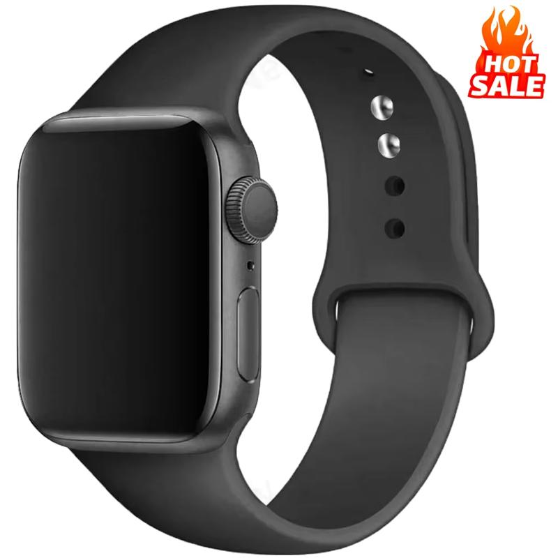 Silicone Band For Apple Watch straps 40 mm 49mm 44 mm 45mm 42mm 41mm 38mm 44mm sports bracelet iWatch series 9 8 7 6 SE ultra 2