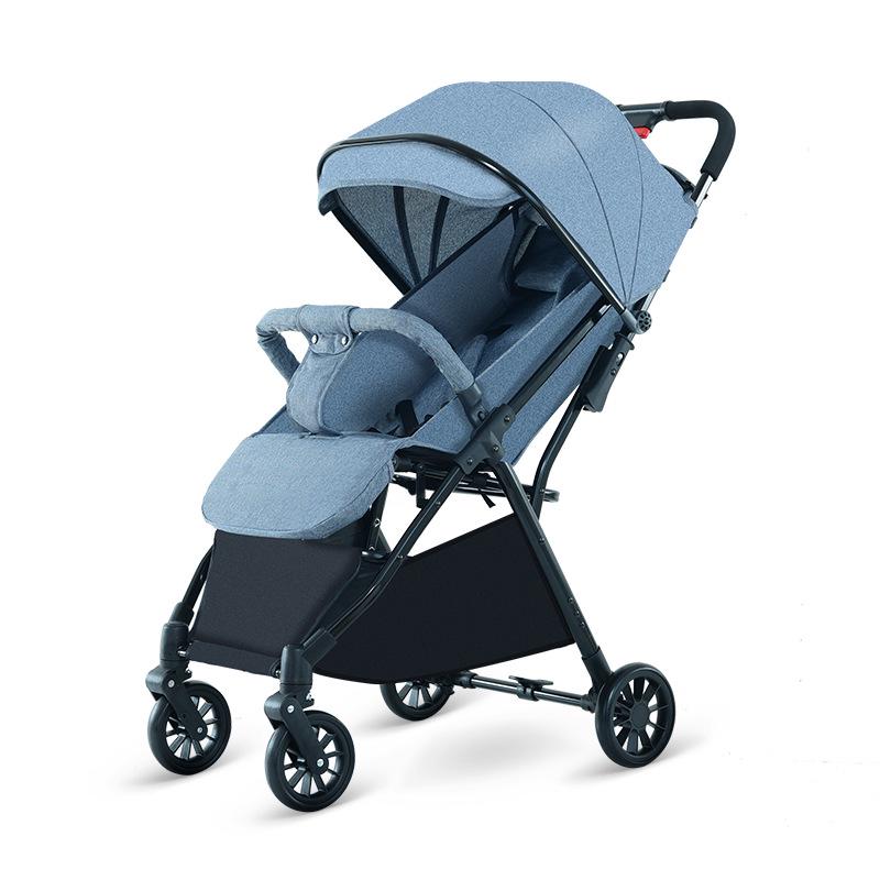 Huaying Lightweight Foldable Baby Stroller - Sit & Recline, One-Button Fold, Ideal for Newborns & Toddlers