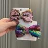 Children's Colorful Sequin Bow Hair Accessories Set - Hair Clips, Headbands, Hats, and Shoe Accessories.