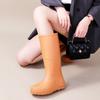 Tall Tube Fashion Rain Shoes Female Adult Water Boots Long Tube Waterproof Non-slip Outdoor Rainforest Boots