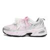 New Balance NB 530 Abrasion Resistant Breathable Low top Running Shoes Unisex Silver Pink MR530AD(Team1492-)