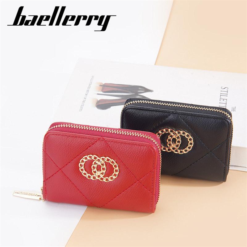 Baellerry Женская мода кошелек на молнии для карточек искусственная кожа короткие кошельки классические кошельки для монет