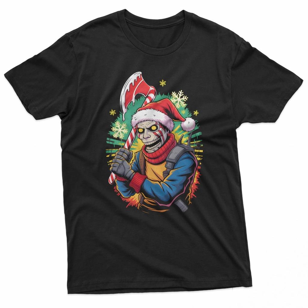 Christmas Santa Candy Cane Slayer T-Shirt