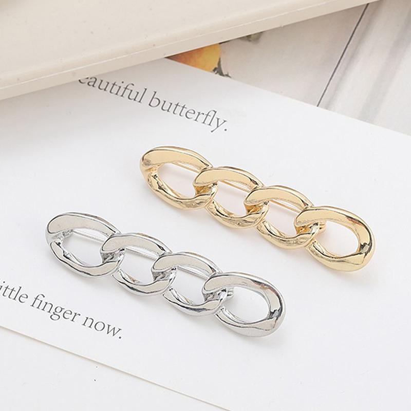 Женская брошь для одежды, гладкая цепочка, броши для женщин, нагрудная булавка, утягивающая поясная пряжка, аксессуары для одежды своими руками