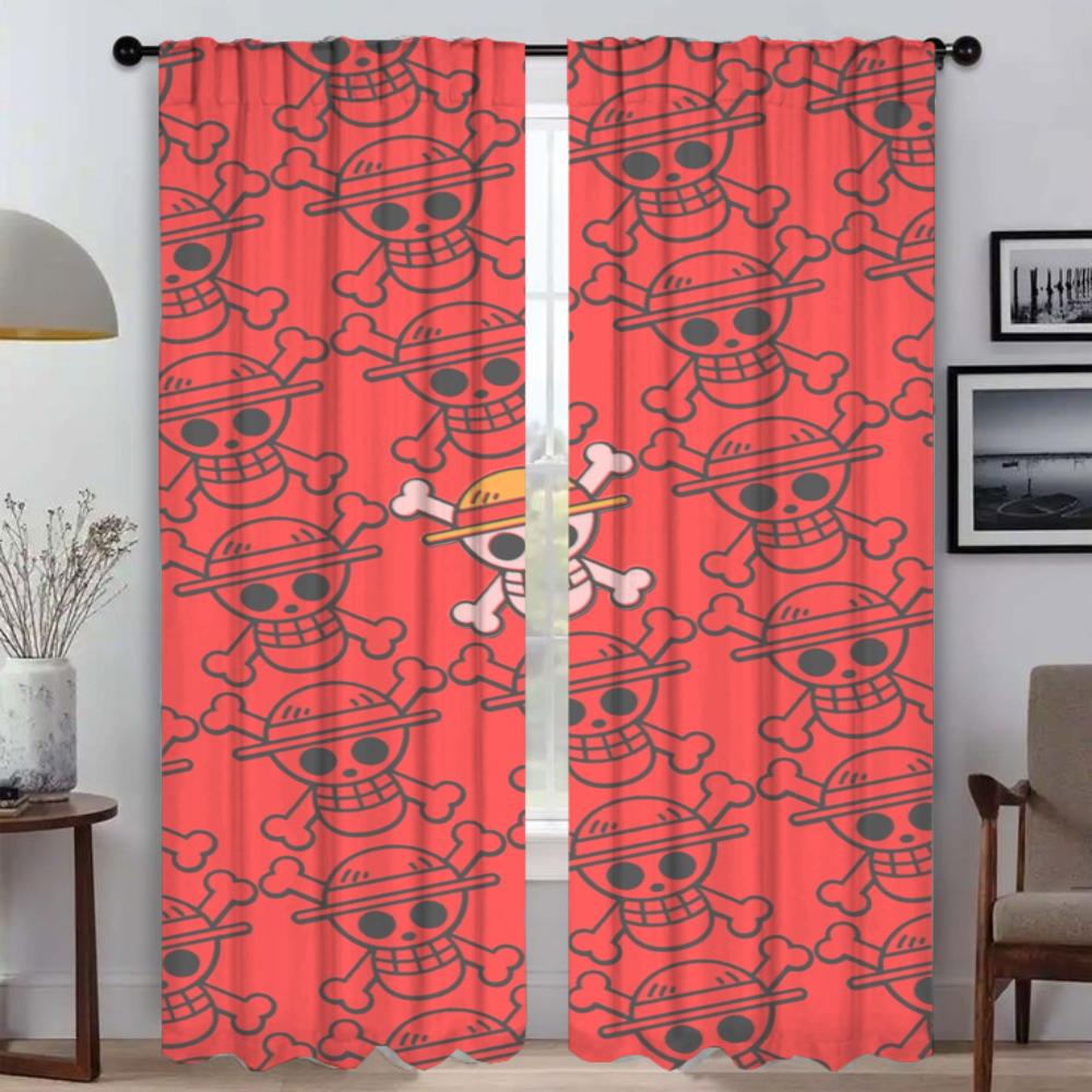 O-One-pieceS Tulle for Bedroom Halloween Decoration Blackout Curtains for Camera Partition Window Curtain Elegant Room Curtains