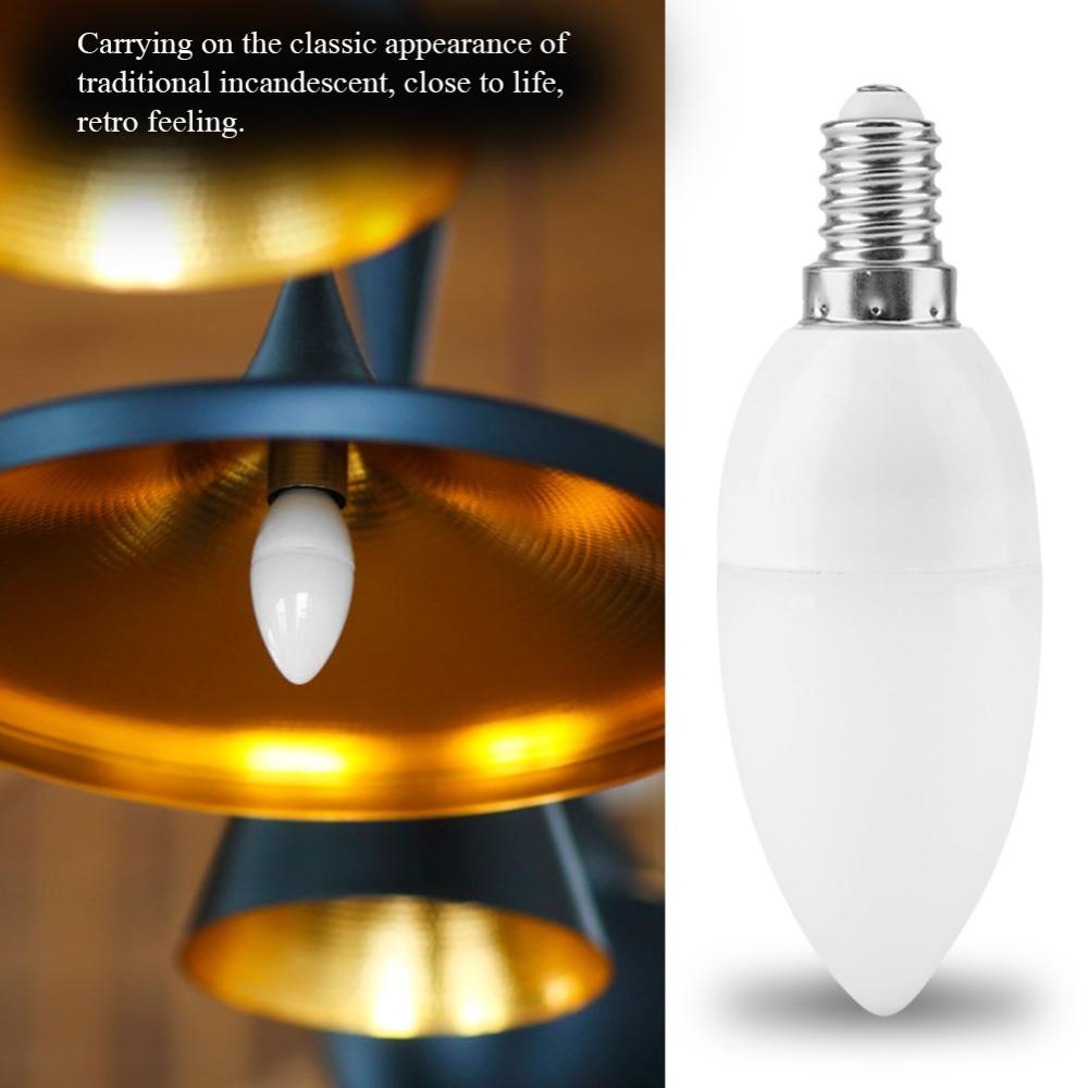 4 Pack AC 85-265V LED Candle Bulb B11 Chandelier Bulb Energy Saving Decorative Bulb Bathroom Vanity