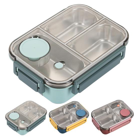 850 мл Ланч-бокс из нержавеющей стали Bento Box для взрослых, герметичный штабелируемый контейнер для обеда