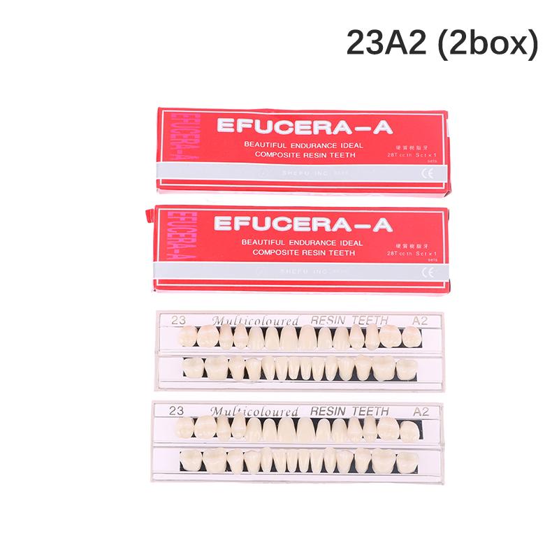 56Pcs/2Box Dental Material Resin Teeth Teaching Model Dedicated Teeth Dental Material Teeth Care Tool Dental Oral Material