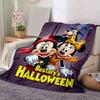 1PC Bestary's Halloween Special: 1pc Seasonal Decorative Blanket - Perfect for All Seasons, Home Decoration, Soft Flannel Throw Blanket - Ve