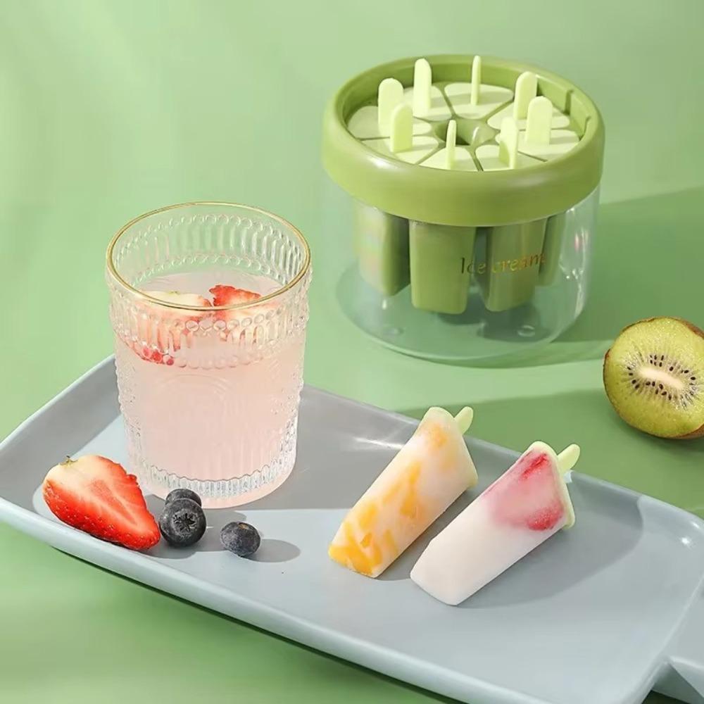 Plastic Stick Ice Cream Mold Reusable Cube Tray Easy To Use Ice Box Kitchen Gadgets