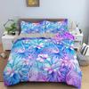 Комплект постельного белья Flamingo Purple Tropical Botanical Комплект постельного белья Coral Flamingo Soft Breathable Queen King Polyester Quilt Cover