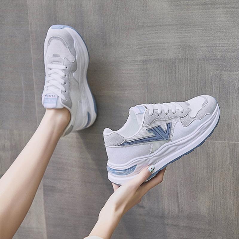 Белые туфли женские весна лето 2022 новые кроссовки на платформе женские повседневные спортивные кроссовки для бега теннисные туфли