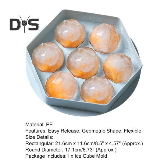7 сеток/8 сеток, форма для кубиков льда, не содержит BPA, устойчива к разливу, PE, съемная крышка, машина для приготовления ледяных шаров, кухонная утварь