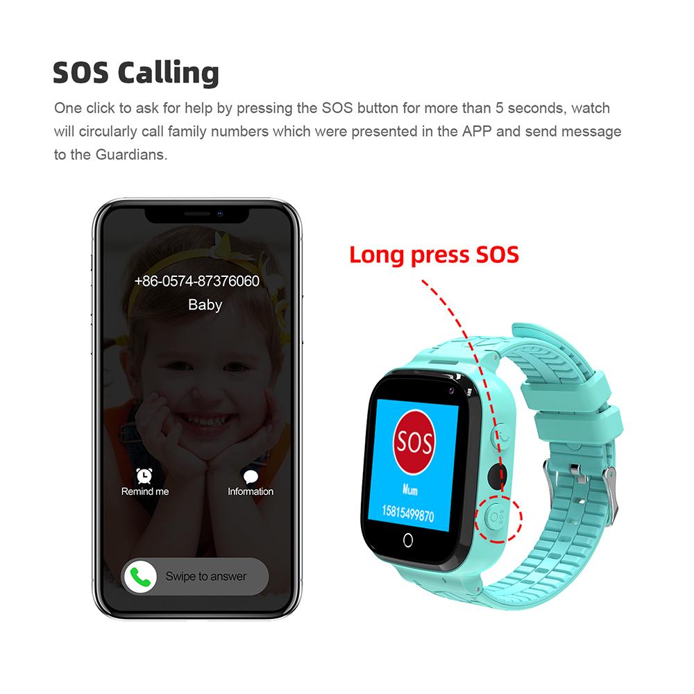 Детские умные часы с GPS-трекером, SOS-монитор, положение телефона, детские часы для IOS Android, подарок для мальчиков и девочек.