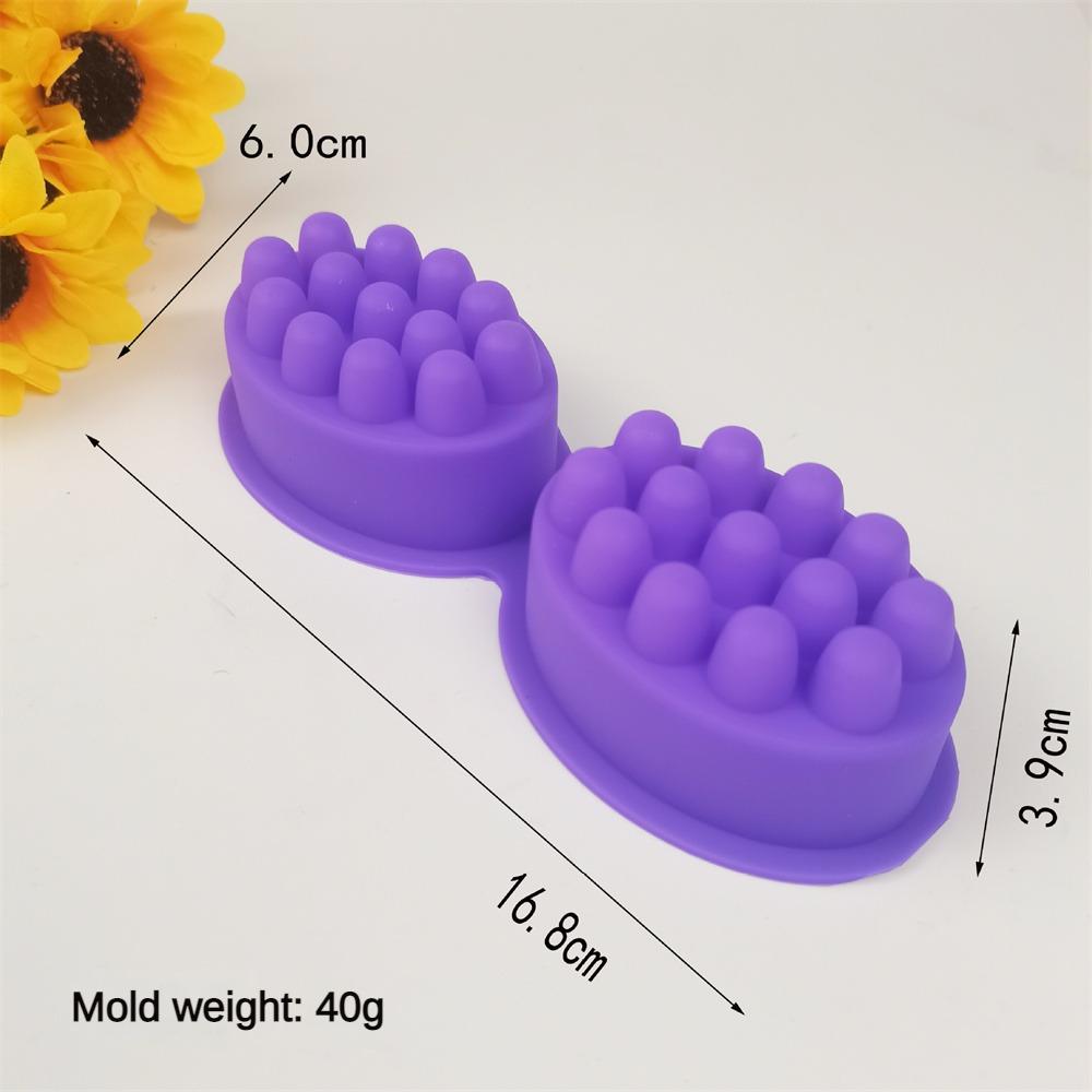 Silicone Soap Mold Oval Massage Soap Mold Handmade Soap 9 Even Massage Mold Handmade Soap Mold