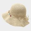 Летняя ажурная соломенная шляпа с широкими полями, дышащая, для защиты от солнца, вязаная крючком, для отпуска, женская пляжная шляпа