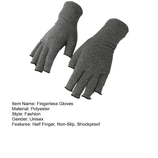 1 пара модных эластичных перчаток без пальцев, которые не царапают кожу, унисекс, компрессионные перчатки от артрита для дома