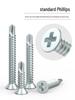 M4.2 Phillips Countersunk Self-Drilling Flat Head Galvanized Steel Screw for Metal and Tile