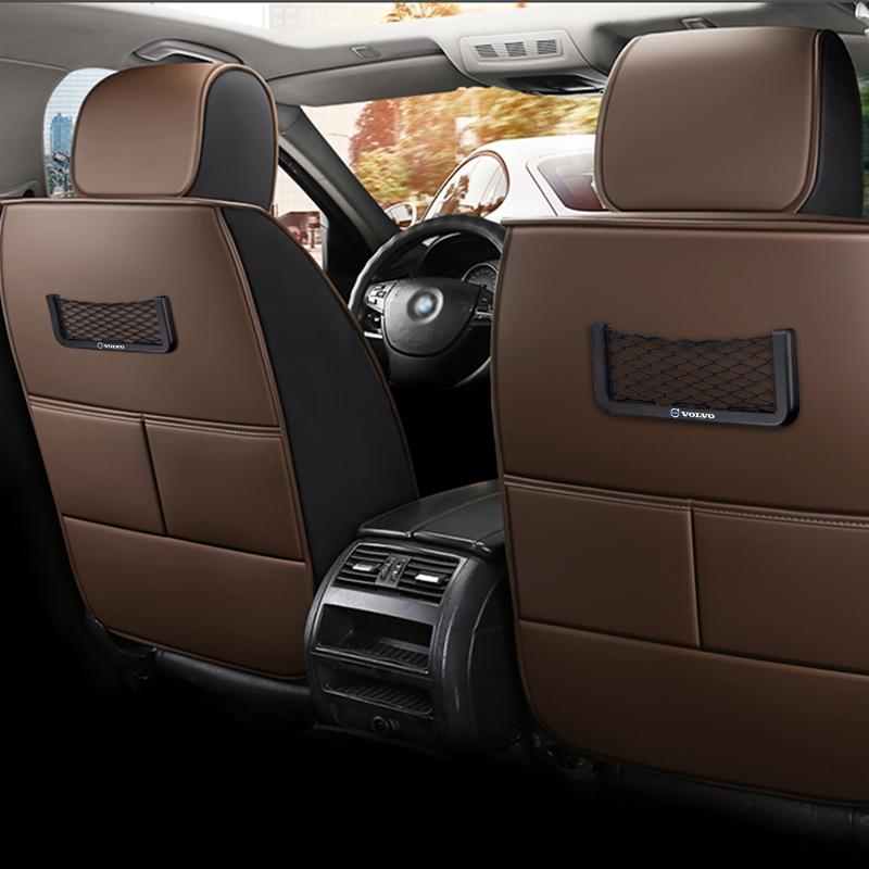 Car Seat Side Interior Pocket Mesh Storage Bag Phone Net For Volvo XC90 V90 V60 XC60 V40 EC40 EX40 S80 S60 S90 C40 XC40 V70 XC70
