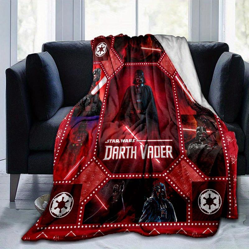 1pc. Star Wars Darth Vader Red Patterned Blanket, Home Decorative Throw for All Seasons, Cartoon Design Gift for FansE070
