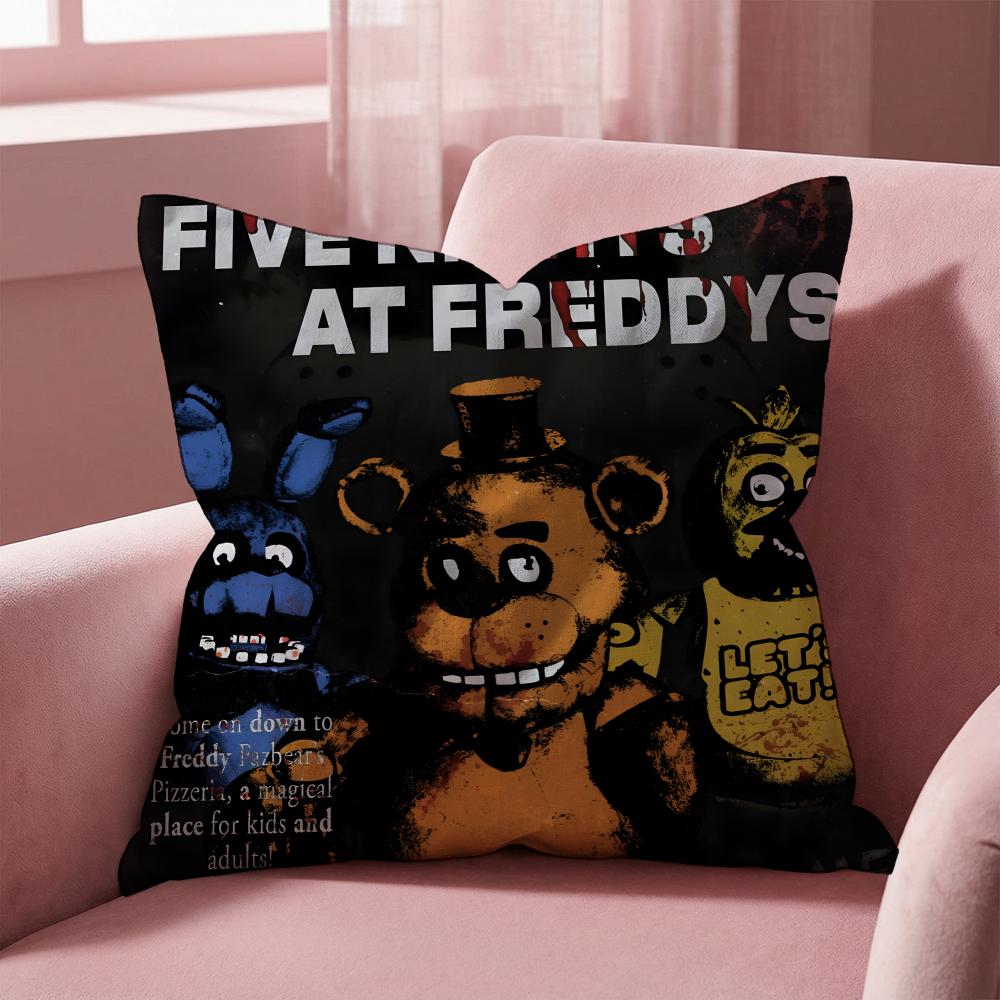 F-Five Nights at Freddy's ИГРОВАЯ Наволочка Мульти-Сценарная Наволочка для Дома и Автомобиля - Двусторонняя, Мягкая и Прочная для Ежедневного Использования