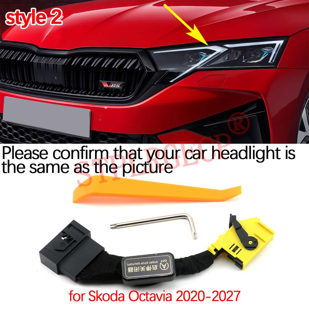 For Skoda Octavia 2020 2021 2022 2023 2024-2027 Automatic Stop Start Engine System Off Device Control Sensor Plug Cancel Cable