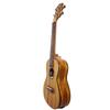 Bamboo BU-23CBQ Electric Ukulele with Built-in Tuner and Preamp, Concert Size, Zebrano Wood, Geared Tuners, and Soft Case (Official Japanese Product)
