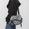 Summer Women's Bags  Large Capacity  Women's Commuting Men's Trendy Postman Plaid  One Shoulder Crossbody Bag