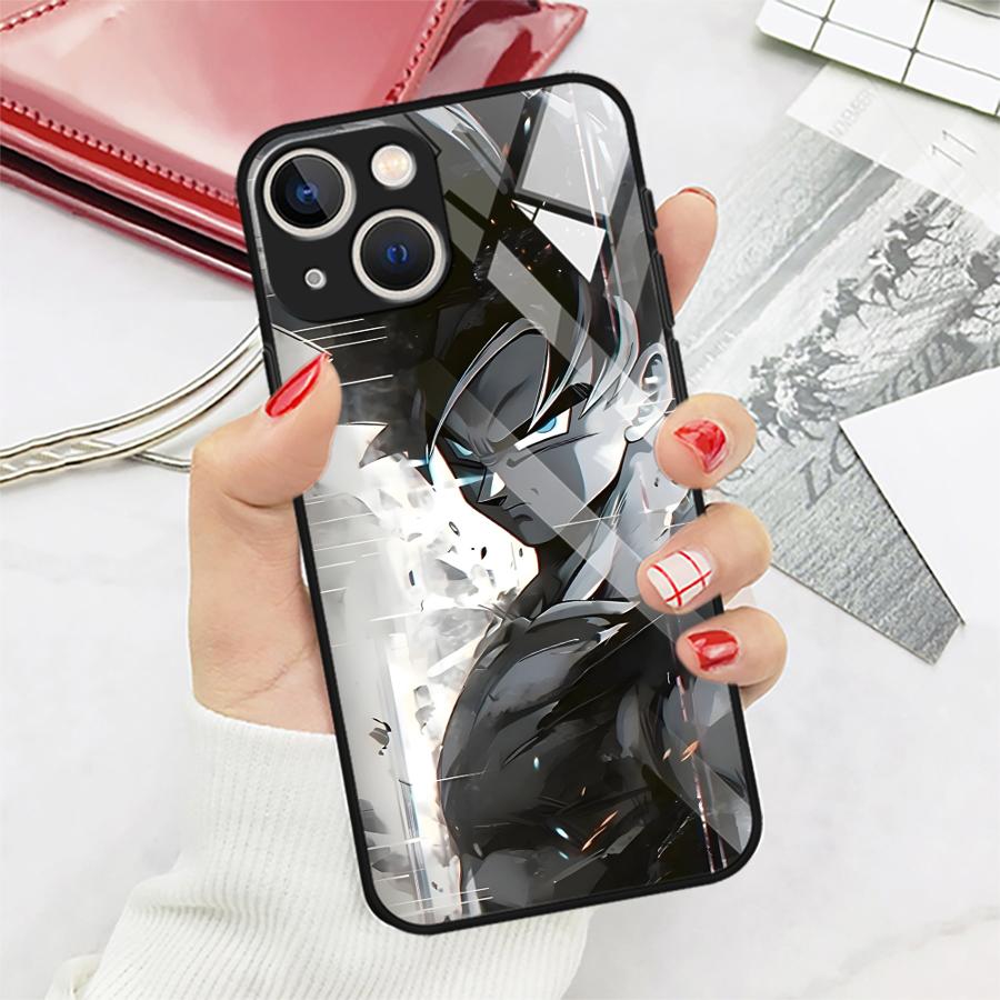 Чехол-накладка D-ragonS B-allS Goku из стекла для iPhone 17 Pro Max 12 XR 8 14 11 16 Air 13 15 Plus