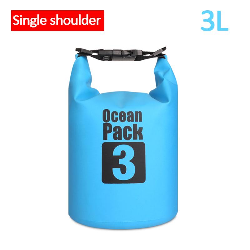 500D Waterproof Swimming Bag Dry Sack 2/5/10/15/20/30L Waterproof Floating Dry Gear Bags For Boating Fishing Rafting Swimming