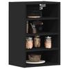 Riga Wall Mounted Cabinet Black 40 x 29.5 x 60 cm Particleboard