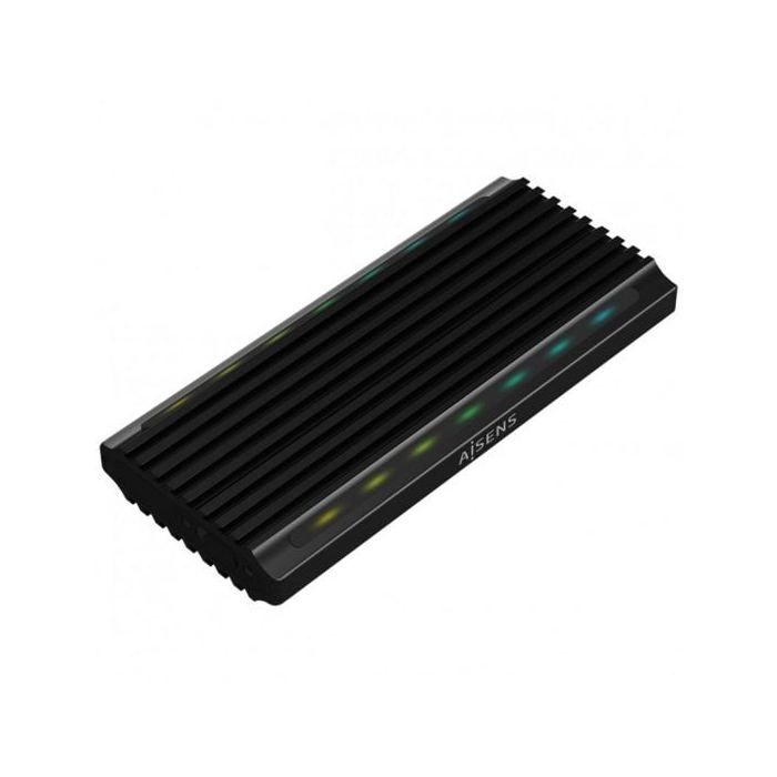 Aisens ASM2-RGB012B Caja Externa para Disco SSD M.2 SATA/NVMe USB-C