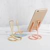 Nordic Style Iron Art Linear Metal Mobile Phone Stand Simple Desktop Business Card Display Stand Office Accessories
