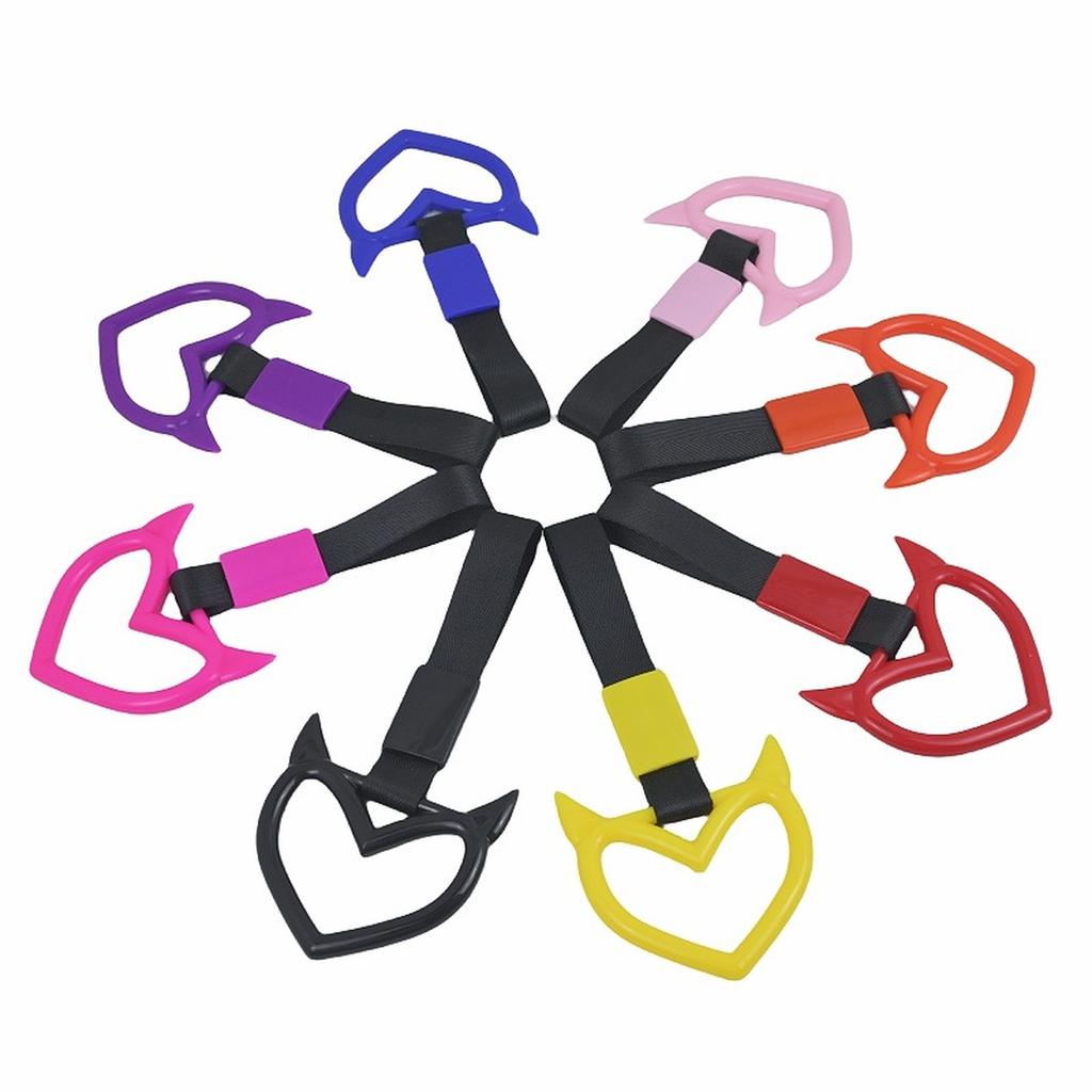 Car Handle Straps  Exterior Hang Ring Car Decor Hand Strap Drift Decorative  Train Bus Handle Rear Bumper W