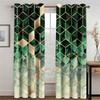 3D Black Gold Dali Texture Curtains European Luxury Home Decor Shading Curtains 2 Panels Living Room Bedroom Window Curtains