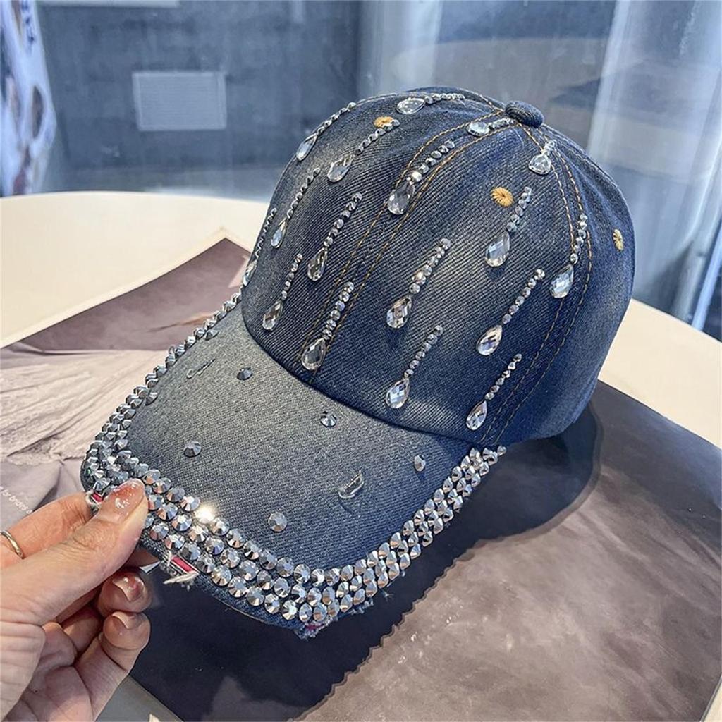 Denim Diamond Baseball Cap