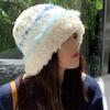 Soft and Waxy Face Showing Little Korean Style Hat for Girls In Autumn and Winter Cold Proof Thickened Plush Knitted Hat