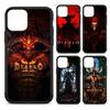 Классическая экшн-игра D-Diablo для iPhone 17 16 15 14 13 12 11 Mini Pro Max Plus PC+TPU Задняя крышка для телефона
