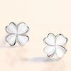 Серьги с четырехлистным клевером, модный темперамент японских и корейских студентов, индивидуальность и простота