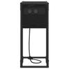Nightstand Black Oak Look 41.5 x 26 x 60.5 cm