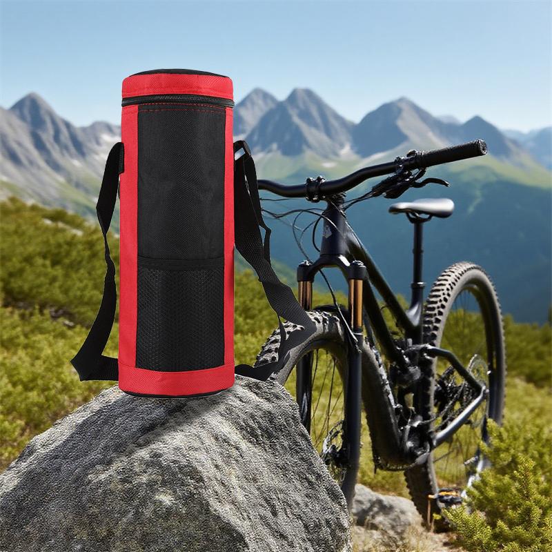 JUSTINLAU Outdoor Camping Cooler Bag Oxford Cloth Insulation Sleeve Travel Portable Insulated Water Bottle Keep Drink Carrier