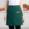 Half Apron for Men Women Breathable Kitchen Cooking Apron with Pockets Stylish Skirt Design Waiter Short Apron Versatile Chef Costume Accessory