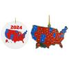 1/2/3/5 шт. Украшение на тему выборов президента США 2024 года, результаты выборов в штате США, рождественское украшение на елку, памятный подарок для сторонника