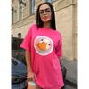 Western Style New Fashion Casual Loose Round Neck Print Short Sleeve T-shirt Top Printed T-shirt Top