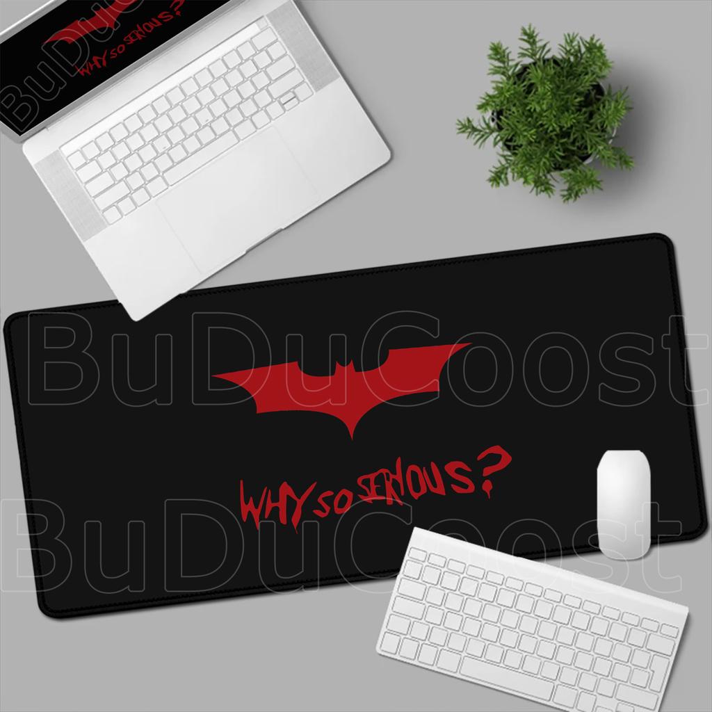 B-Batman Mouse Pad HD Large Gaming Non-slip Rubber Keyboard Desk Mat Office Laptop Computer Pc Gamer Cabinet Mousepad Xxl Carpet