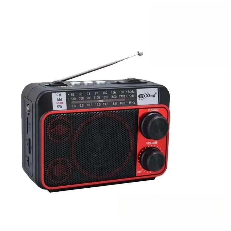 Мини портативное FM AM SW радио с солнечной зарядкой, радиоприемник, беспроводной Bluetooth-динамик со светодиодным фонариком, поддержка TF-карты, USB
